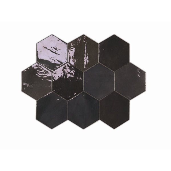 Zellige Hexa Graphite 10.8X12.4