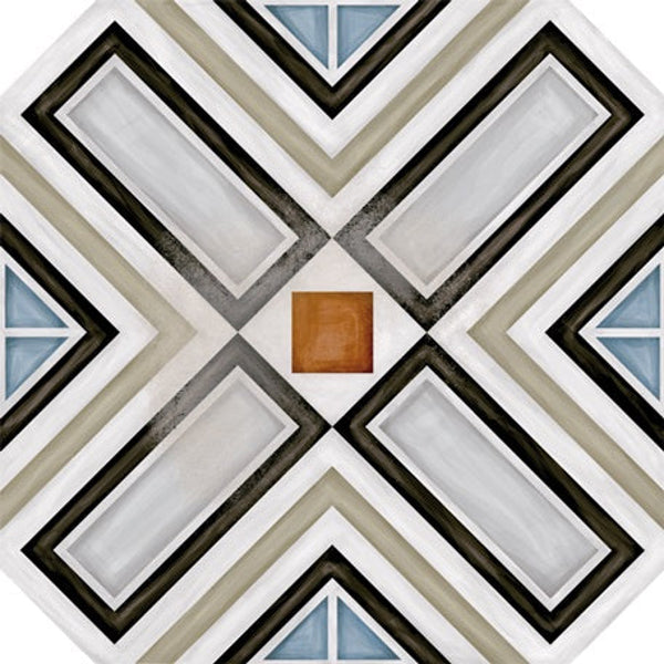 Octogono Ritter Multicolor 20X20