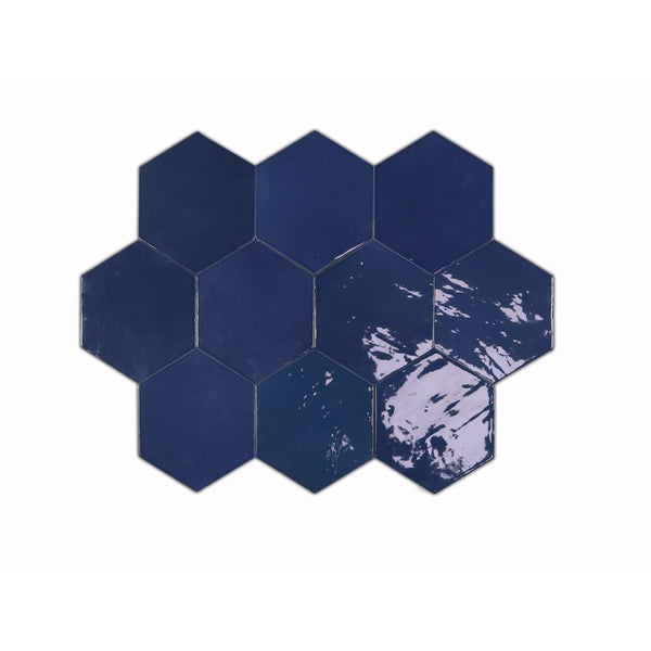 Zellige Hexa Cobalt 10.8X12.4