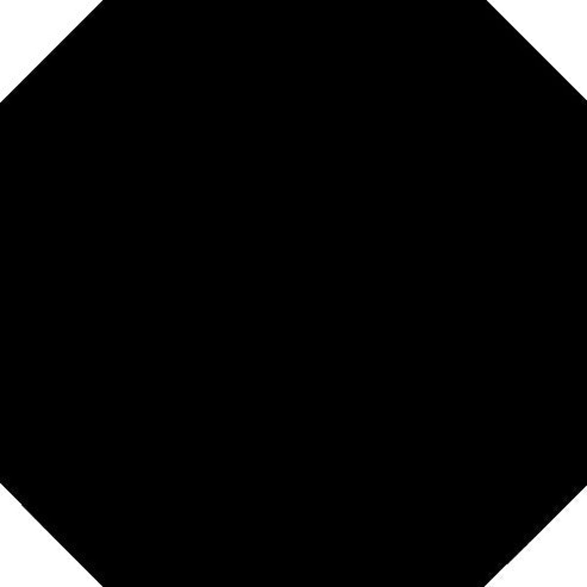 Octogono Negro 31X31