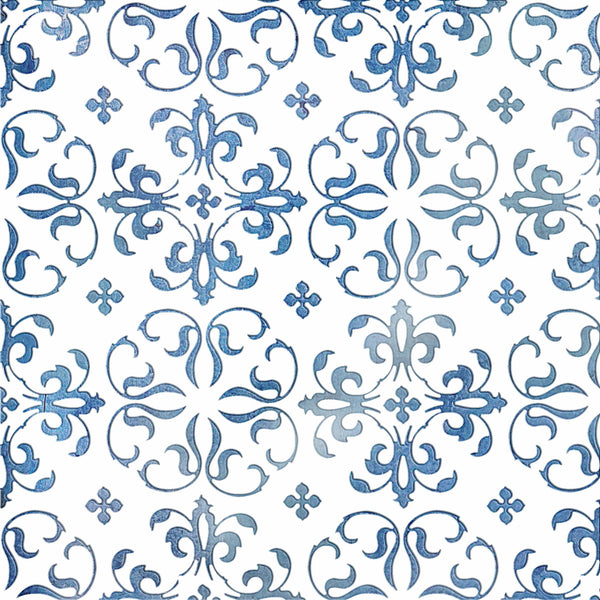 Decorado Stucco Azul 20X20