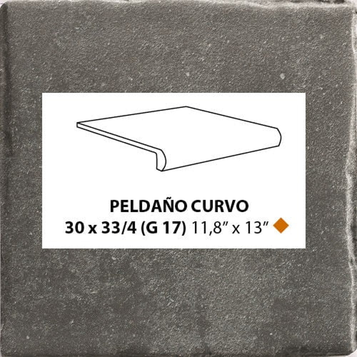 Tech Land Pel. Curvo Basalt 30X33
